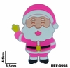 Aplique Papai Noel Rosa Emborrachado REf9998 (3un)