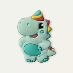 Aplique Baby Tube Dino Verde emborrachado (3un)