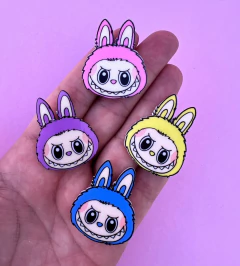 Aplique Rostinho Labubu Acrilico Plano (2un)