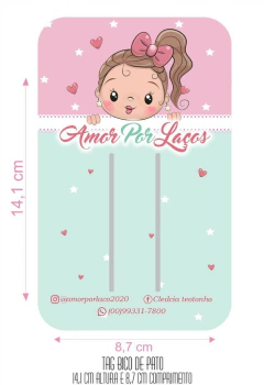 Tag Personalizada 50un Papel 240g Laminada 8,7 x 14,1 cm - comprar online