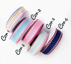 Fita Sinimbu Pespontada Borda MOD Novo 22mm (10m)