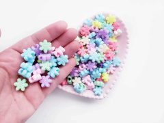 Conta Pulseira Floco Neve Colorido (20g)