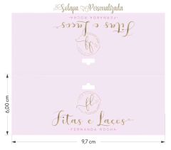 Salopa Personalizada 6cm x 9,7cm papel 250g 50un