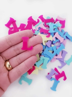 Letra Acrilica Cand Colors Sortidas 2cm (kit 2un)