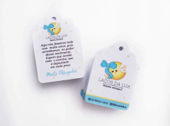 Tag Agradecimento Personalizada 100un Papel 250g 4,5x6,0cm