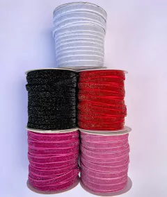 Fita Lurex Esponja Brilho Intenso 10mm (5 metros)