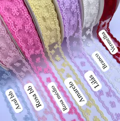 Renda Importada Lacinho 40mm (1 metro) - comprar online