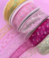 Fita Voal FLorzinhas bordinha Importada 38mm (1 metro) - comprar online