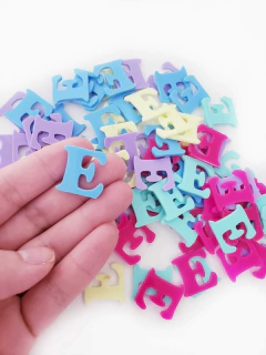 Imagem do Letra Acrilica Cand Colors Sortidas 2cm (kit 2un)
