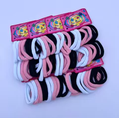 Xuxinha Macia Rosa/Preto/Branco (pct 72un) Tamanho único (5,5cm)