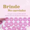 1 Cartela c/ 12un adesivos 3x3 Surpresa - BRINDE - comprar online