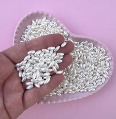 Arroz Perolado cor Pérola Liso Passante 4x8mm (20g)