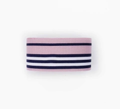 Fita tecido Listrada Nude Rosado 38mm (1 metro)