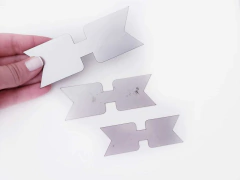 Molde Gravata 2 pontas Aço Inox (3 Peças)