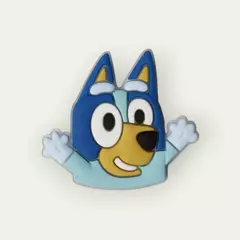 Aplique Cachorro Bluey E Bingo Azul emborrachado (3un)