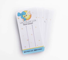 Tag Bico Pato Personalizada 11x5cm Papel Laminado 240g 50un