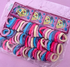 Mini Xuxinha Macia Cores Pasteis (Pct72un) Tamanho Pequeno (3,5cm)