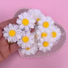 Aplique Flor tecido e feltro Margarida Branca (3un)