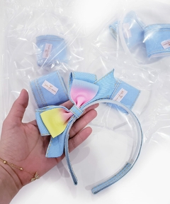 Kit na medida Tiara Laço em Pé Jeans Claro Multicolor