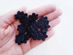 Flor Tecido Prensada 2cm (kit 20un)