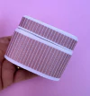 Kit Fita Tecido Listra Flex Yama Rosa 38mm/15mm (1 metro de cada)