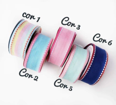 Fita Sinimbu Pespontada Borda MOD Novo 38mm (10m)