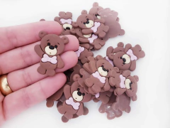 Ursinho Corpo Inteiro Emborrachado 2,7x3,2cm (P) (kit 3un) - comprar online