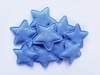 Estrela Tecido Jeans Bolinha Dourada (3un)