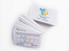 Cartão Fidelidade Personalizado Fosco 9x5cm papel 300g 100un