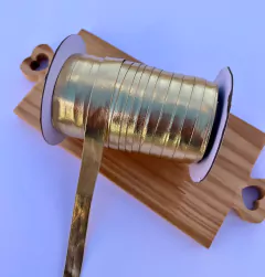 Fita de couro Sintético 15mm Dourada (1 metro)