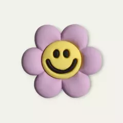 Aplique Flor Emogi Lilás emborrachado mod24 (3un)