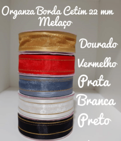 Organza Borda Cetim Melaço 2,5 10m