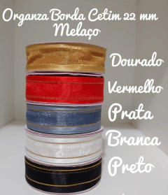 Organza Borda Cetim Melaço 2,5 10m
