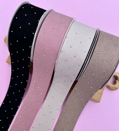 Fita Trabalhada Princess com Strass 38mm (1 metro)