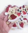 Ursinha Festas Acrílico Curvado Para Tiara 7cm (un)
