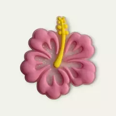Aplique Flor Moana Rosa Claro Emborrachado (3un)