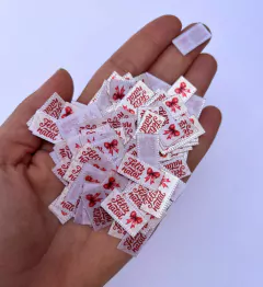 Etiqueta Cetim Feliz Natal 1 a 1,2x (2,0 cm) (25un)