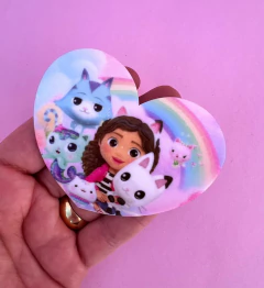 Aplique Tiara Coração Gabby Acrilico Curvado un