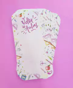 Tag Escolar Rosa 9x18cm Papel 300g Laminado Frente (20un)