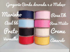 Gorgurão Borda Dourada 4,0 Melaço 10m