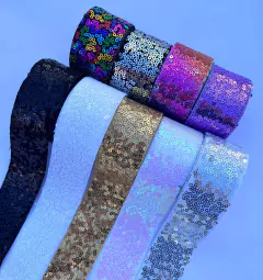 Fita Lantejoula 38mm Princess (1metro)