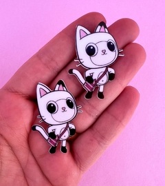 Aplique Acrílico Plano Gatinho Pandy Gabby (2un)
