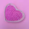 Pérola Inteira com furo 3mm abs cor Rosa médio (25g)