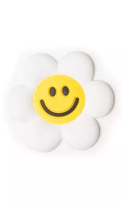 Aplique Flor Emogi Branca emborrachado mod24 (3un)