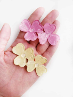 Flor de Acrilico Dupla (un)