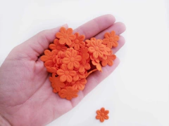 Flor Tecido Prensada 2cm (kit 20un) - Fitas e Laços da Fê | 10x Sem Juros no Cartão de Crédito, Junte Pontos e Troque por Cashback