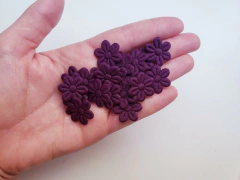 Flor Tecido Prensada 2cm (kit 20un) - comprar online