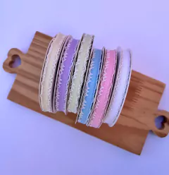 Fita Gorgurão Bordinha Trabalhada Princess 10mm (1 metro)