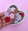 Aplique Flor Tecido Trançado Cores Sortidas 2,4cm (3un)