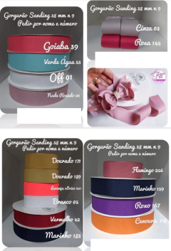 Gorgurão Sanding 38mm (5m) - Fitas e Laços da Fê | 10x Sem Juros no Cartão de Crédito, Junte Pontos e Troque por Cashback